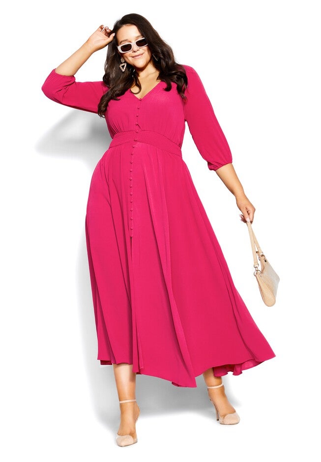 Desire Maxi Dress - raspberry, PINK, hi-res image number 0