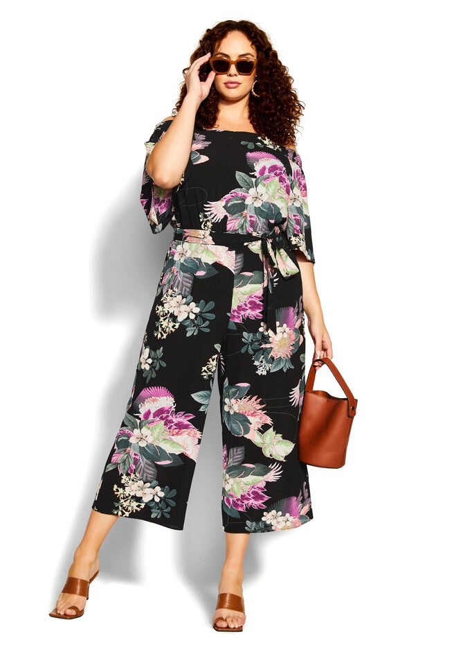 Leilani Jumpsuit - black, BLACK, hi-res image number null