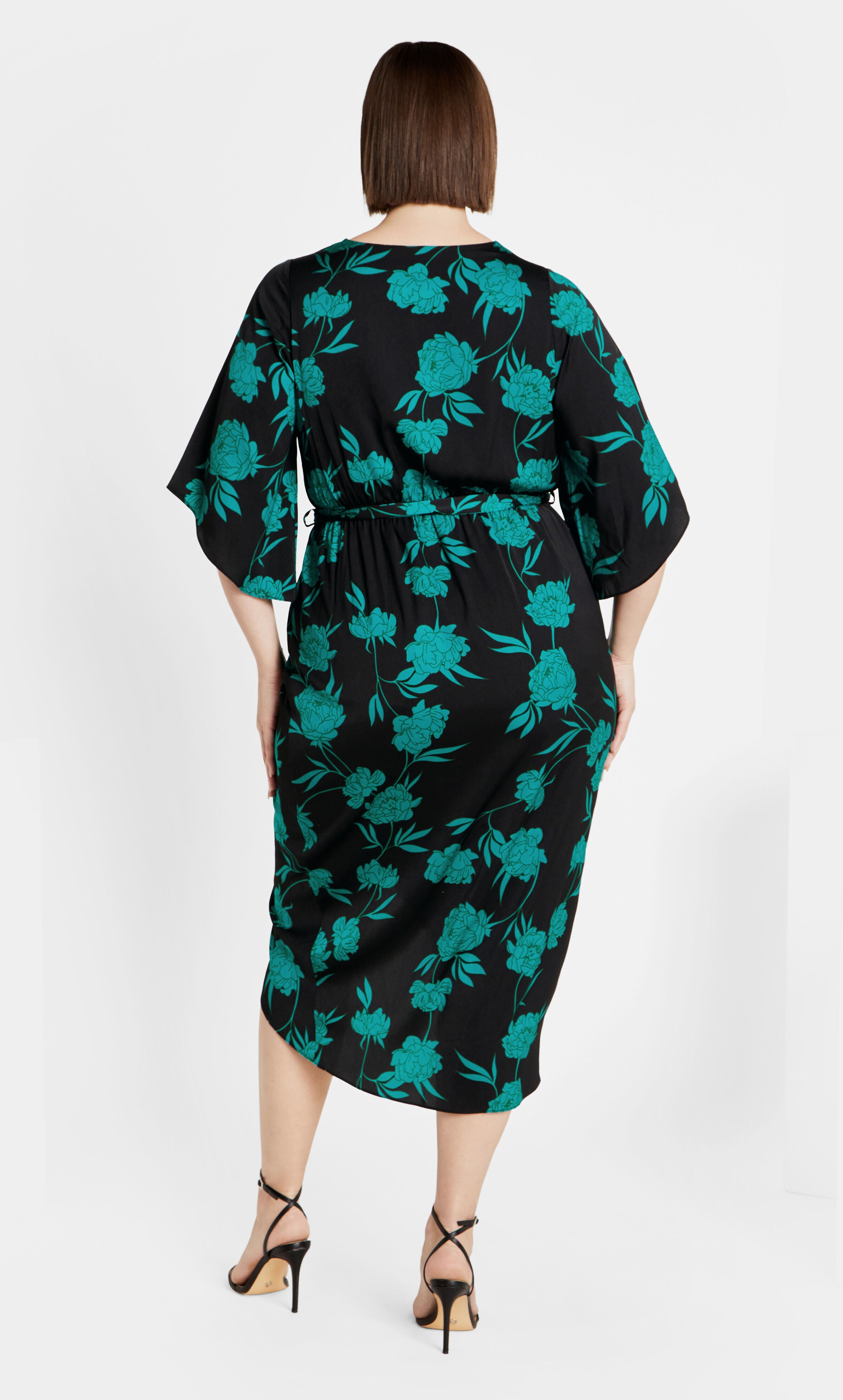 Kimberly Print Maxi Dress - aquarelle, BLACK, alternate image number 2