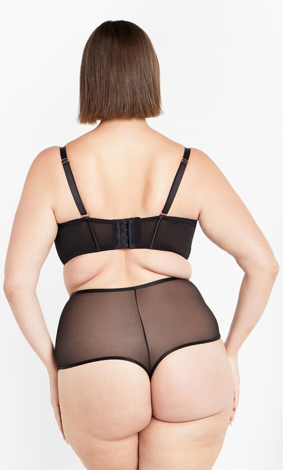Arabella Longline Underwire Bra - black, BLACK, alternate image number null