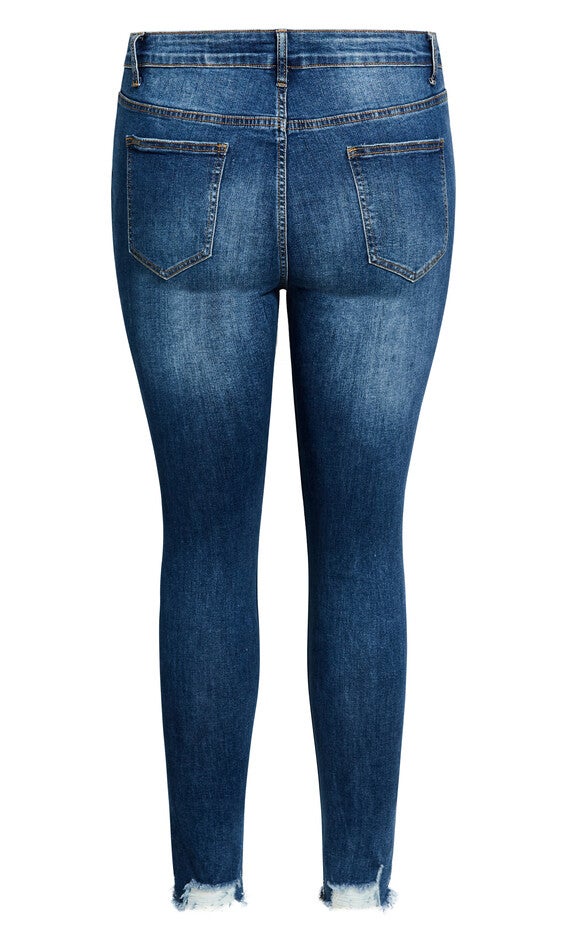 Asha Wild Rose Jean - indigo, BLUE, alternate image number null