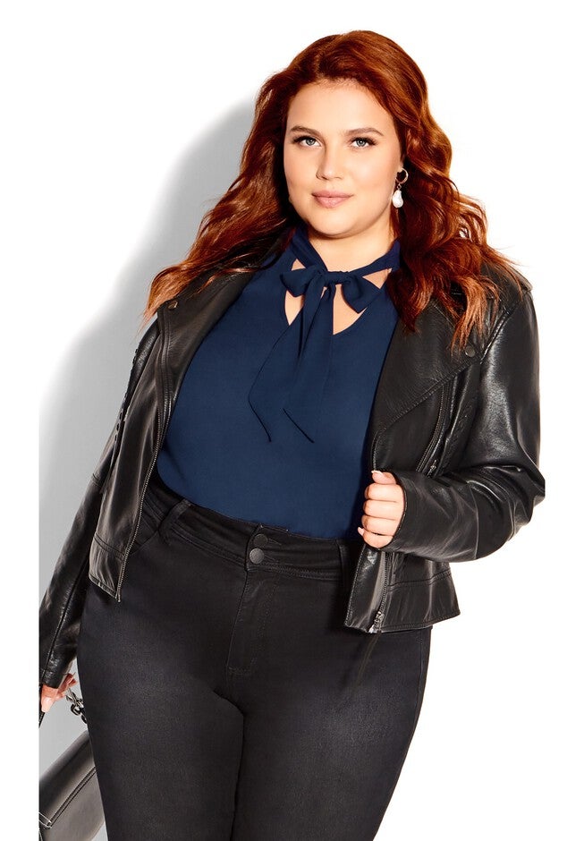 Mysterious Lace Top - navy, BLUE, on-hover image number null