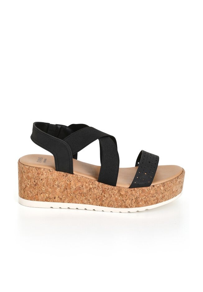 Phoebe Flatform, BLACK, alternate image number 6