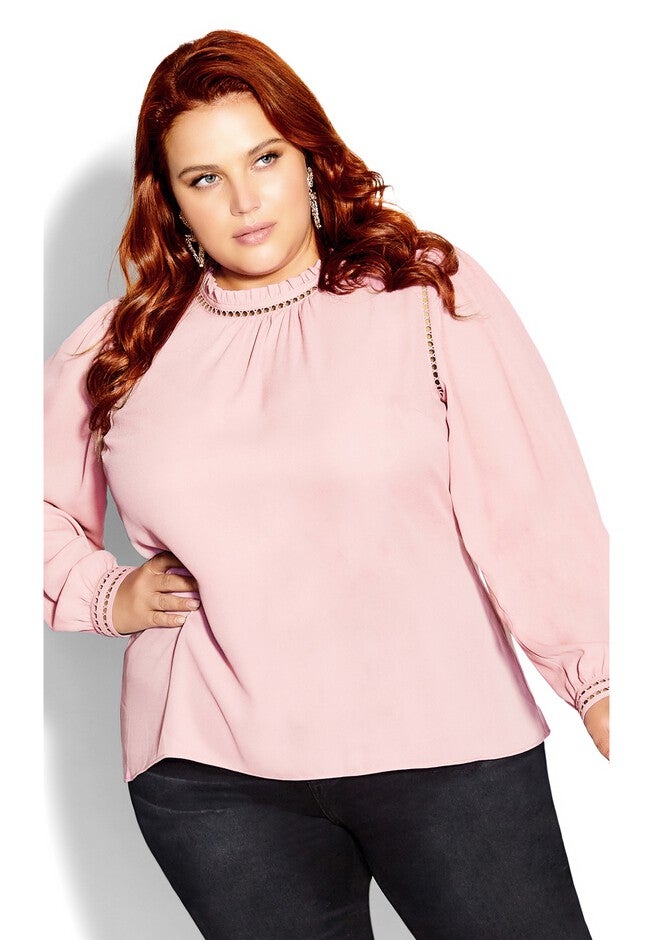 Kiss Me Quick Shirt - blush, PINK, hi-res image number 0