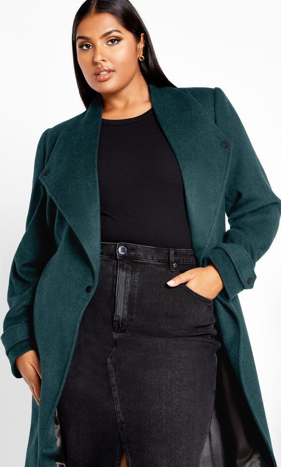 Isabella Coat - emerald, GREEN, alternate image number null