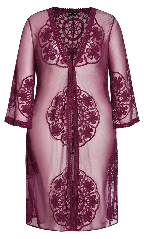 Lost Angel Jacket - wine, RED, alternate image number null