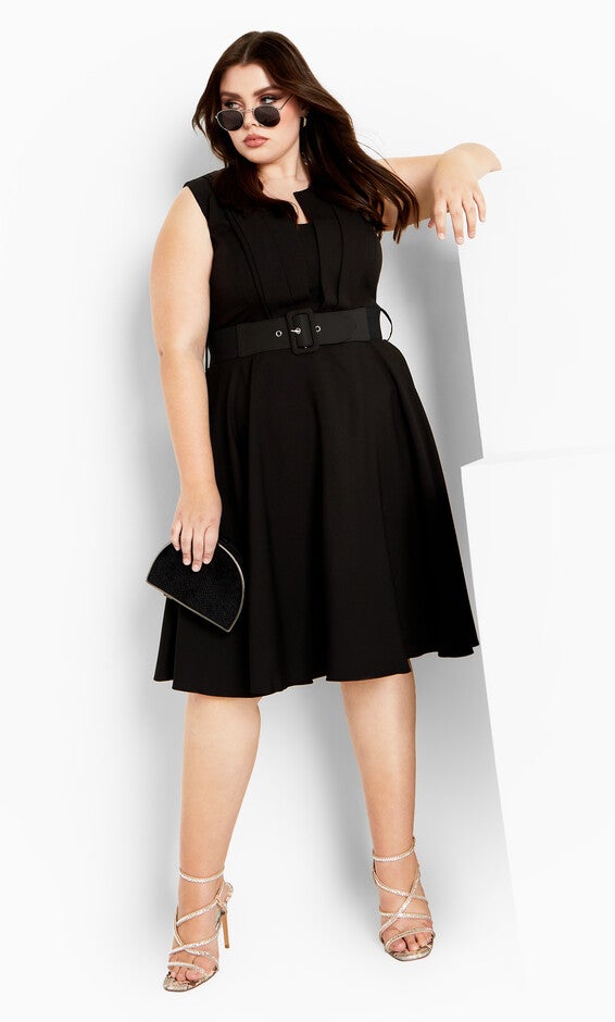 Vintage Veronica Dress - black, BLACK, hi-res image number null