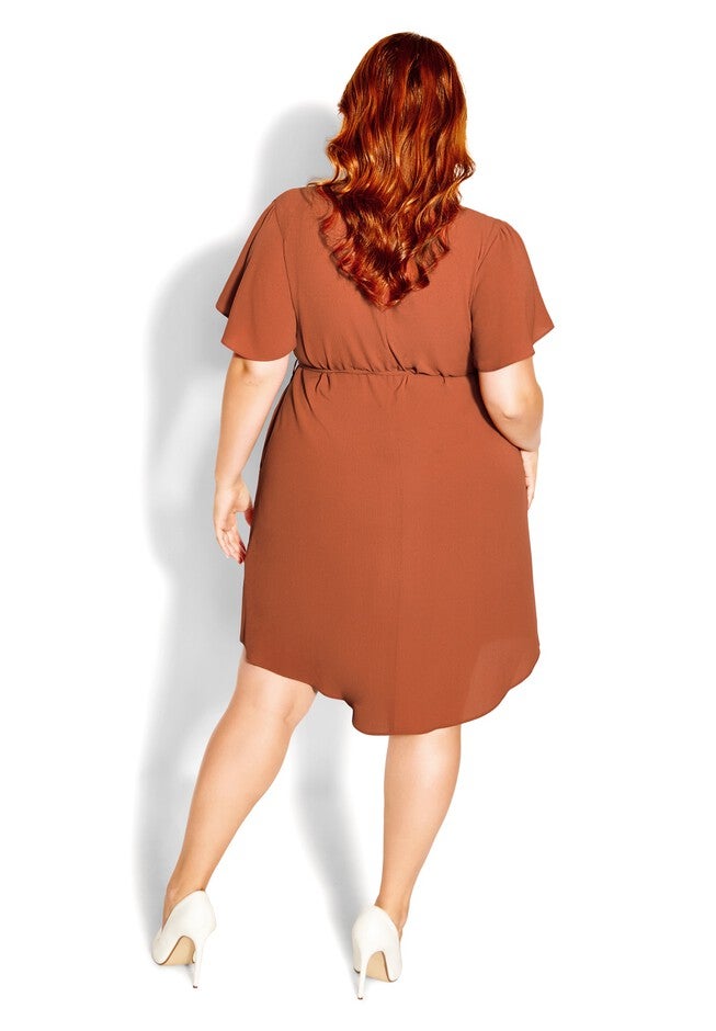 Sweet Fling Dress - cinnamon, BROWN, alternate image number 4