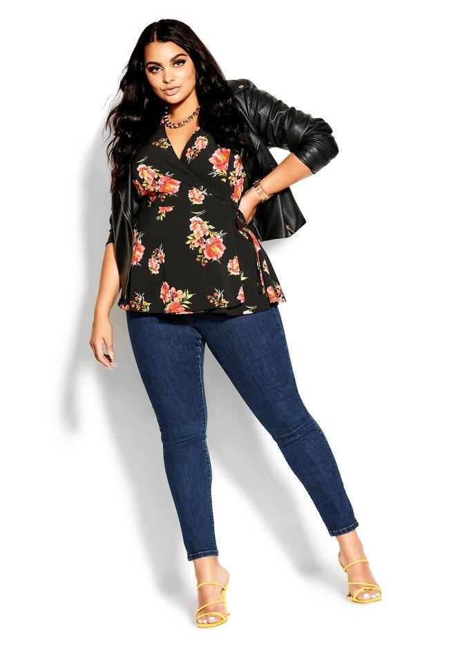 Petal Power Top - black, BLACK, on-hover image number 1