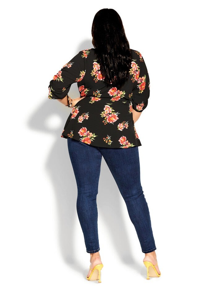 Petal Power Top - black, BLACK, alternate image number 2