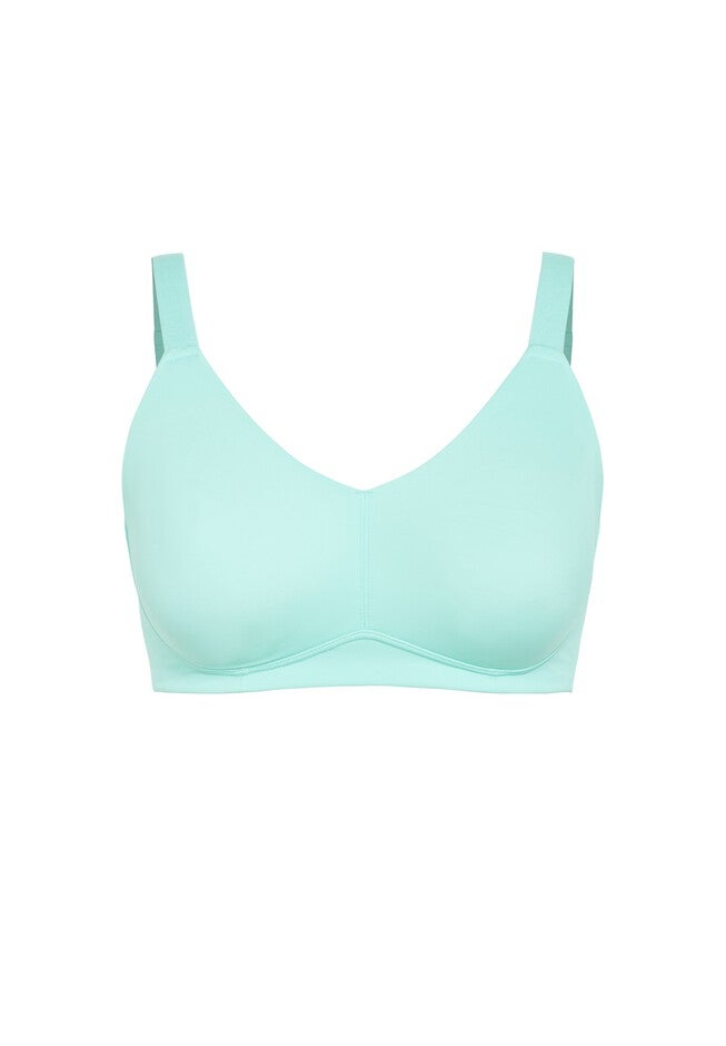 Wireless Back Smoother Bra, AQUA SPLASH, alternate image number 2