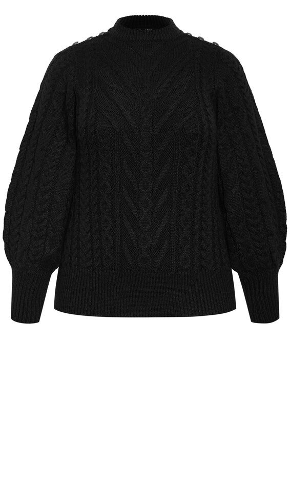Saskia Sweater - black, BLACK, alternate image number null