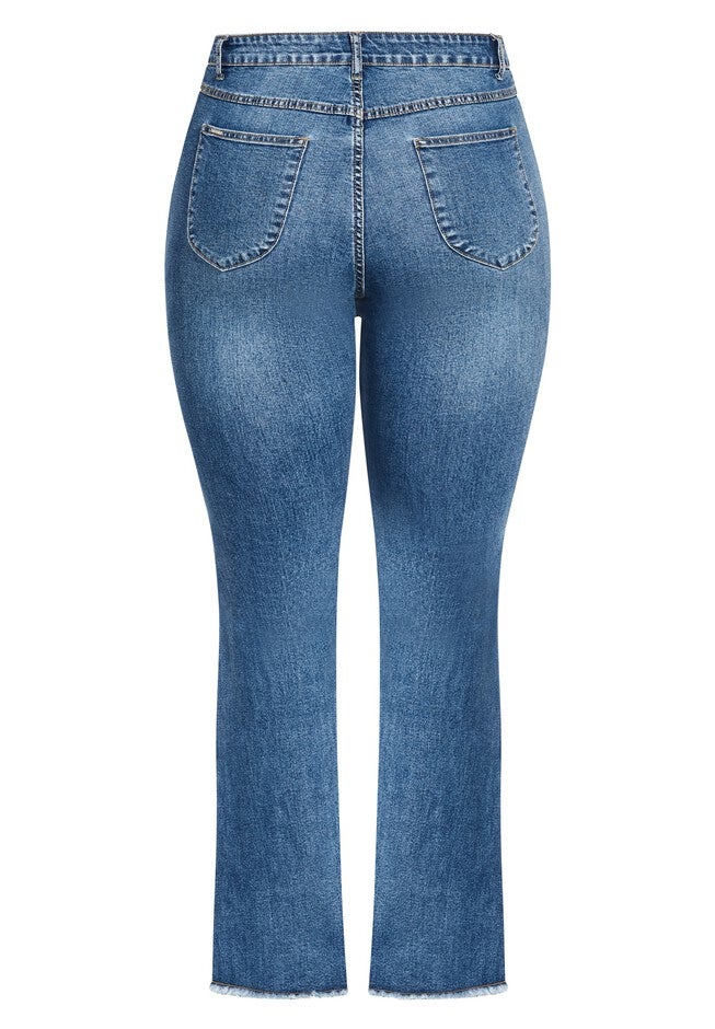 Harley Classic Flare Jean - light wash, BLUE, alternate image number null