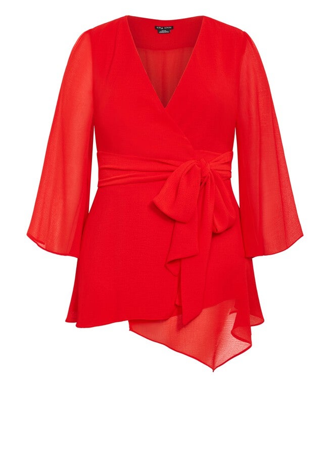 Arya Top - tigerlily, ORANGE, alternate image number null