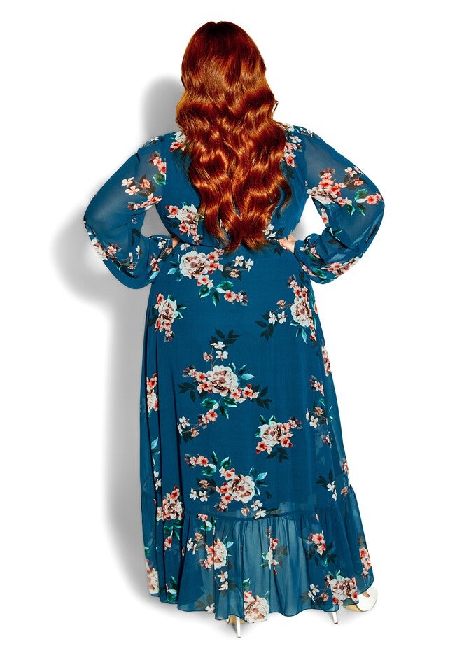 Vanessa Maxi Dress - teal, GREEN, alternate image number null