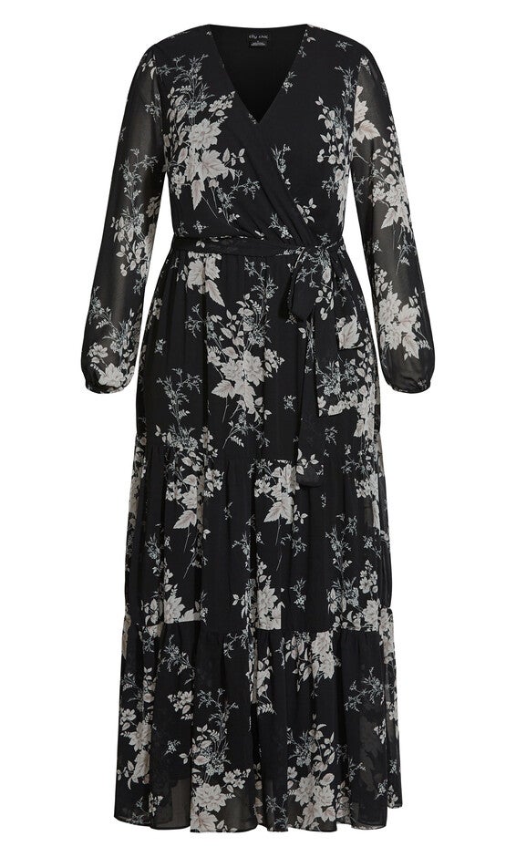 Mini Bouquet Maxi Dress - black, MINI, alternate image number 4
