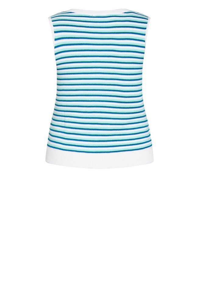 Multi Stripe Tank - blue, BLUE, alternate image number null