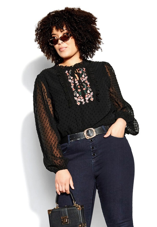 Tayla Top - black, BLACK, hi-res image number null