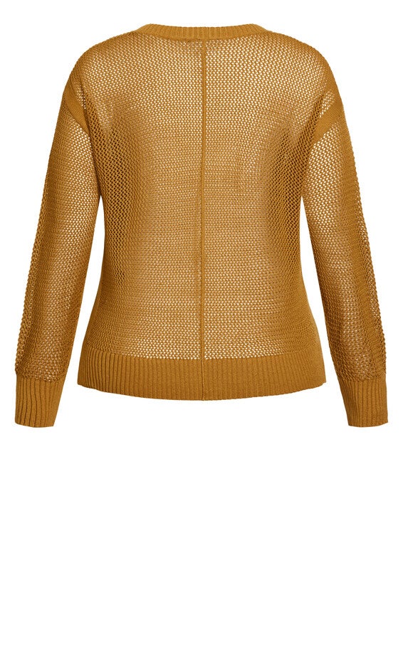 Amelia Sweater - dark gold, YELLOW, alternate image number null