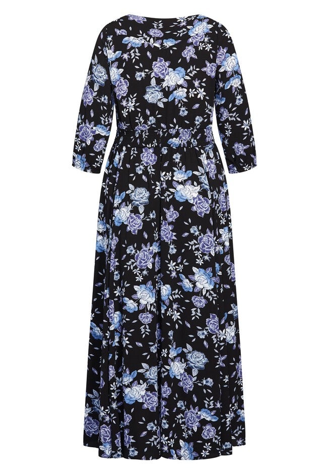 Lyra Maxi Dress - blue, BLUE, alternate image number 3