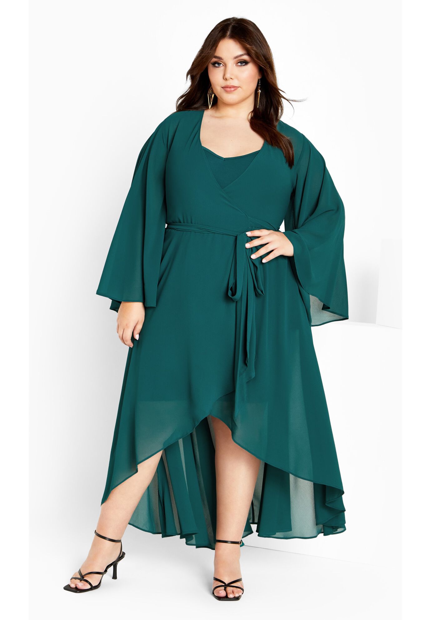 Fleetwood Maxi Dress, GREEN, on-hover image number 1
