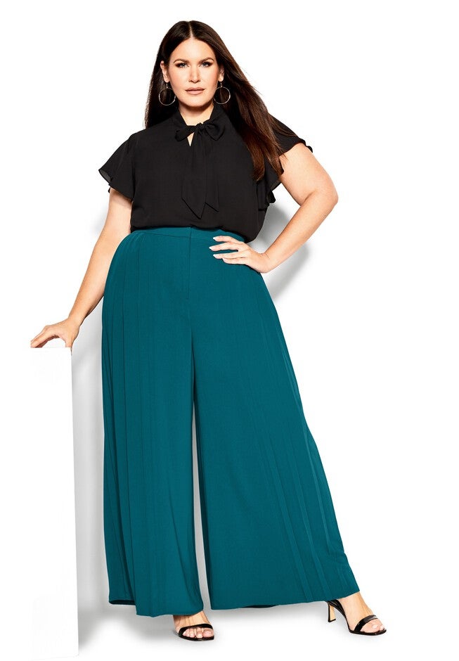 Avalina Pant - teal, GREEN, hi-res image number null