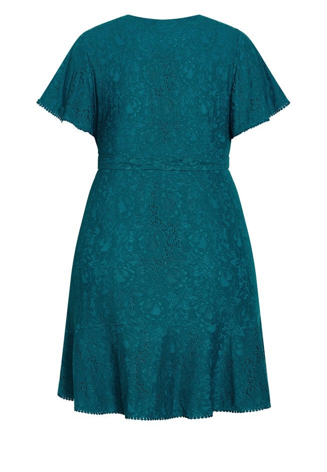 Sweet Love Lace Dress - teal, GREEN, alternate image number 5