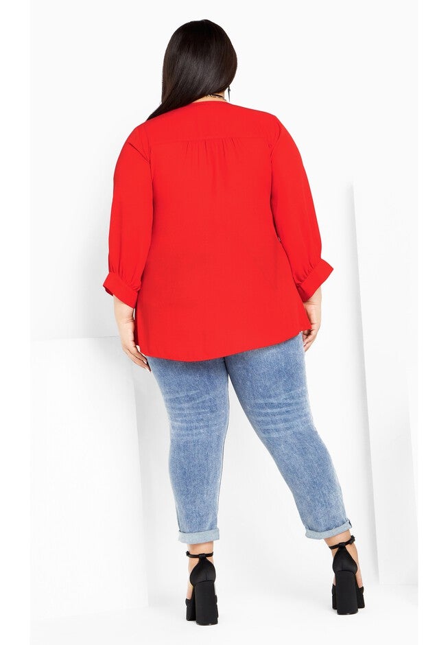 Monica Top - tigerlily, ORANGE, alternate image number 2