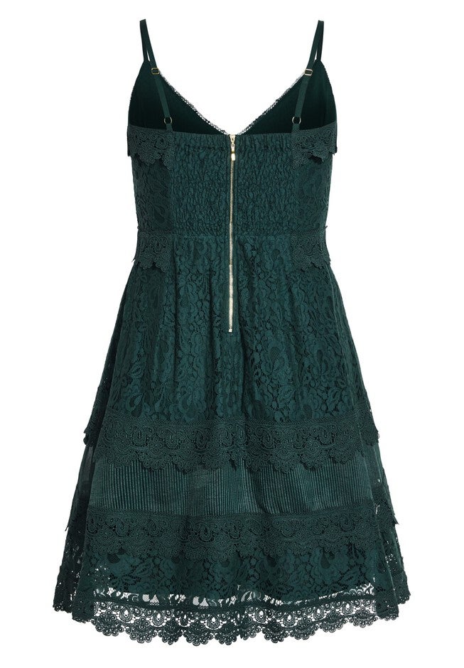 Nouveau Dress - emerald, GREEN, alternate image number null
