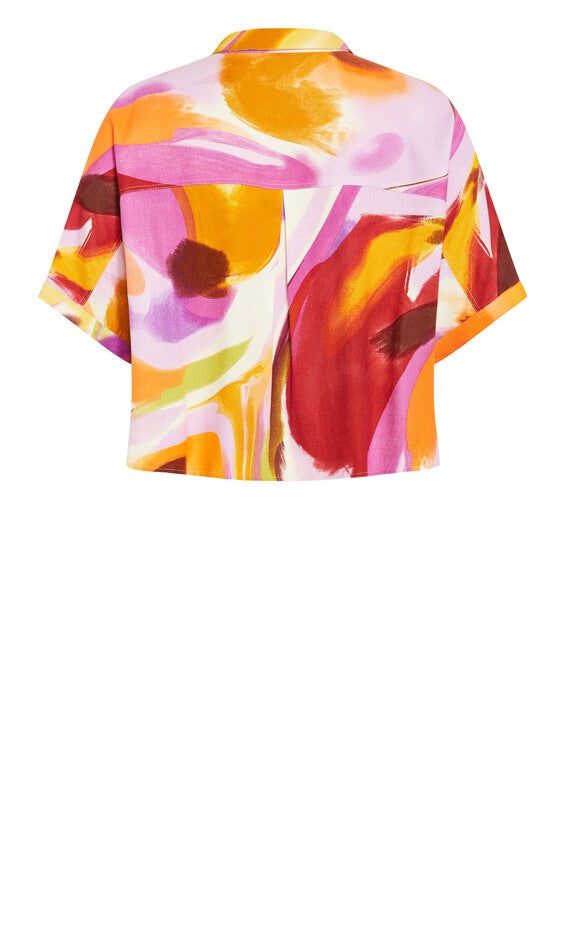 Esme Print Shirt - yellow, SUMMER, alternate image number null