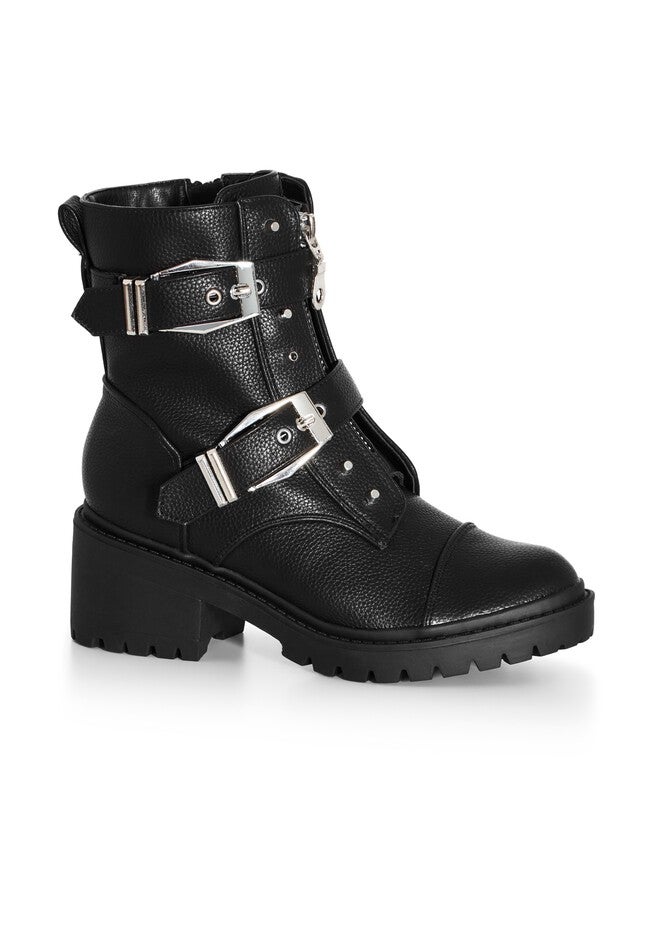 WIDE FIT Raven Ankle Boot - black, BLACK, hi-res image number 0
