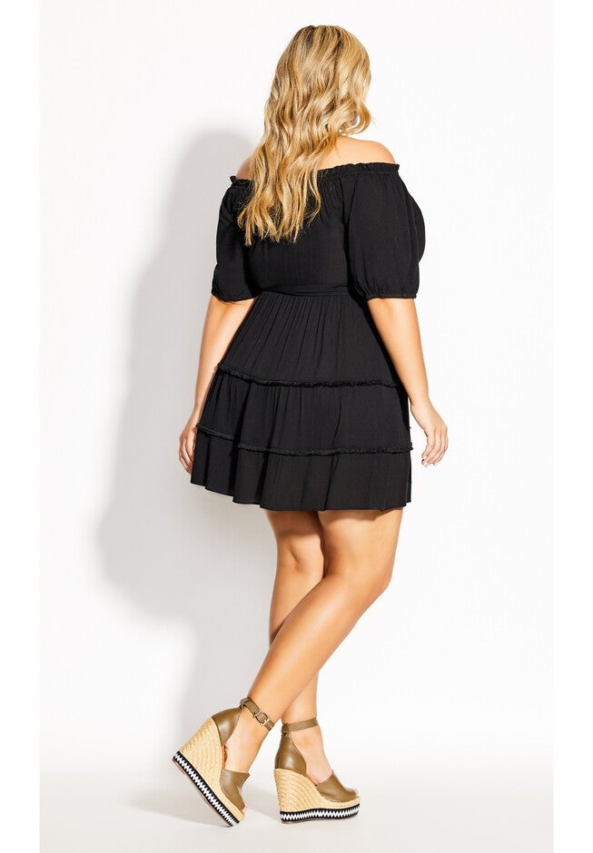 Fiesta Fringe Dress - black, BLACK, on-hover image number 1