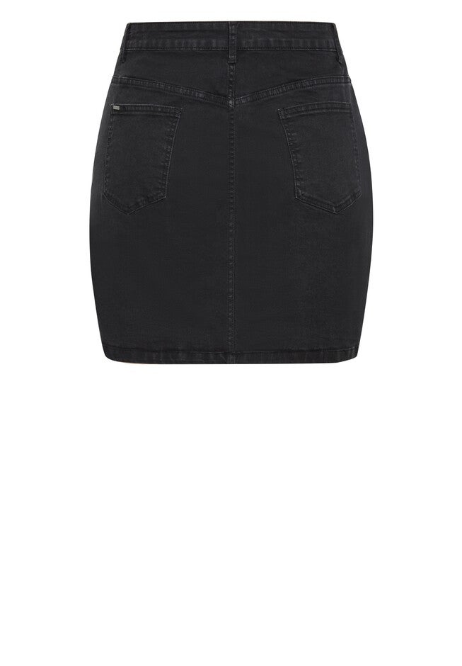 Island Denim Skirt - black, BLACK, alternate image number 5