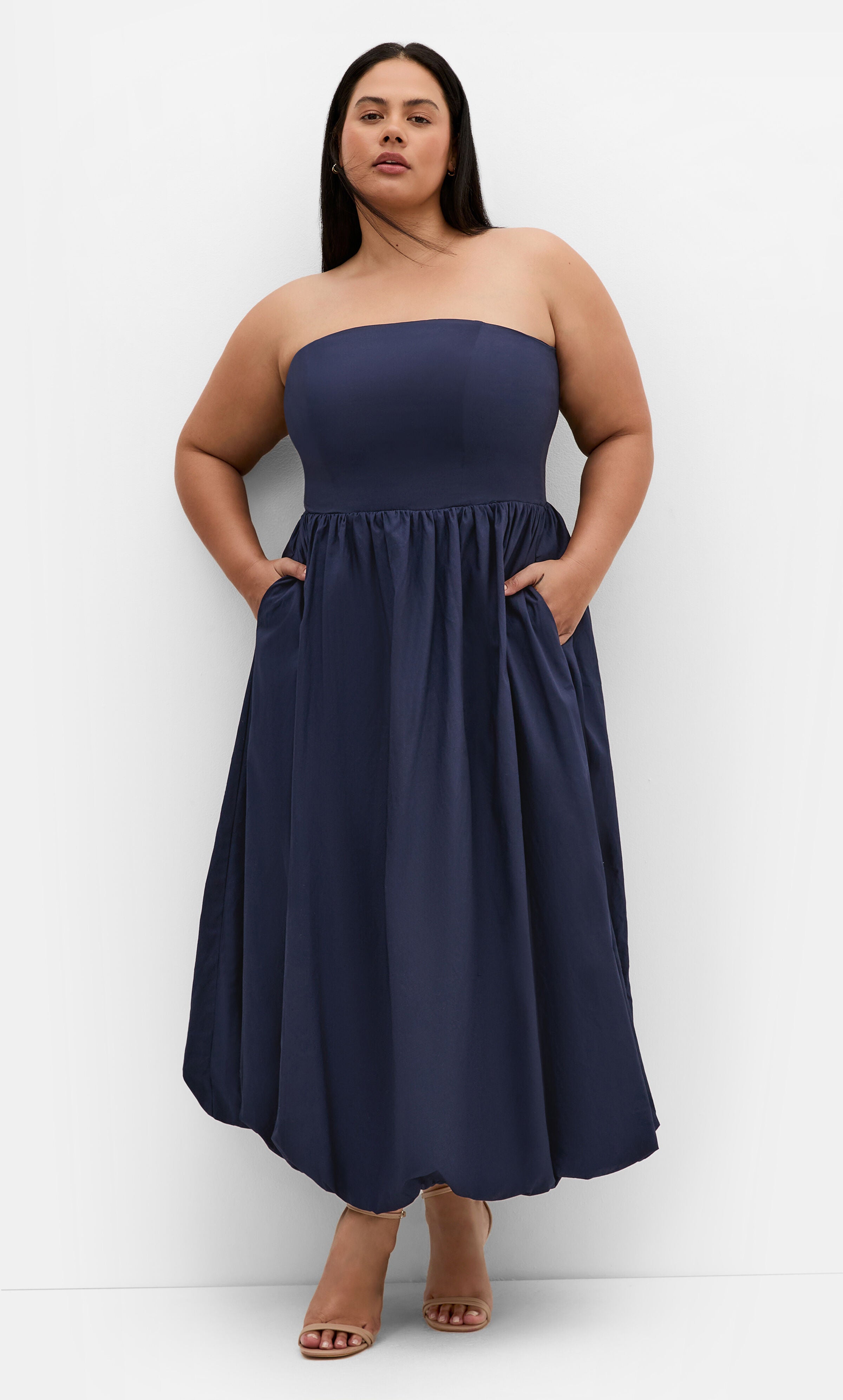 Alina Maxi Dress - navy, BLUE, on-hover image number 1