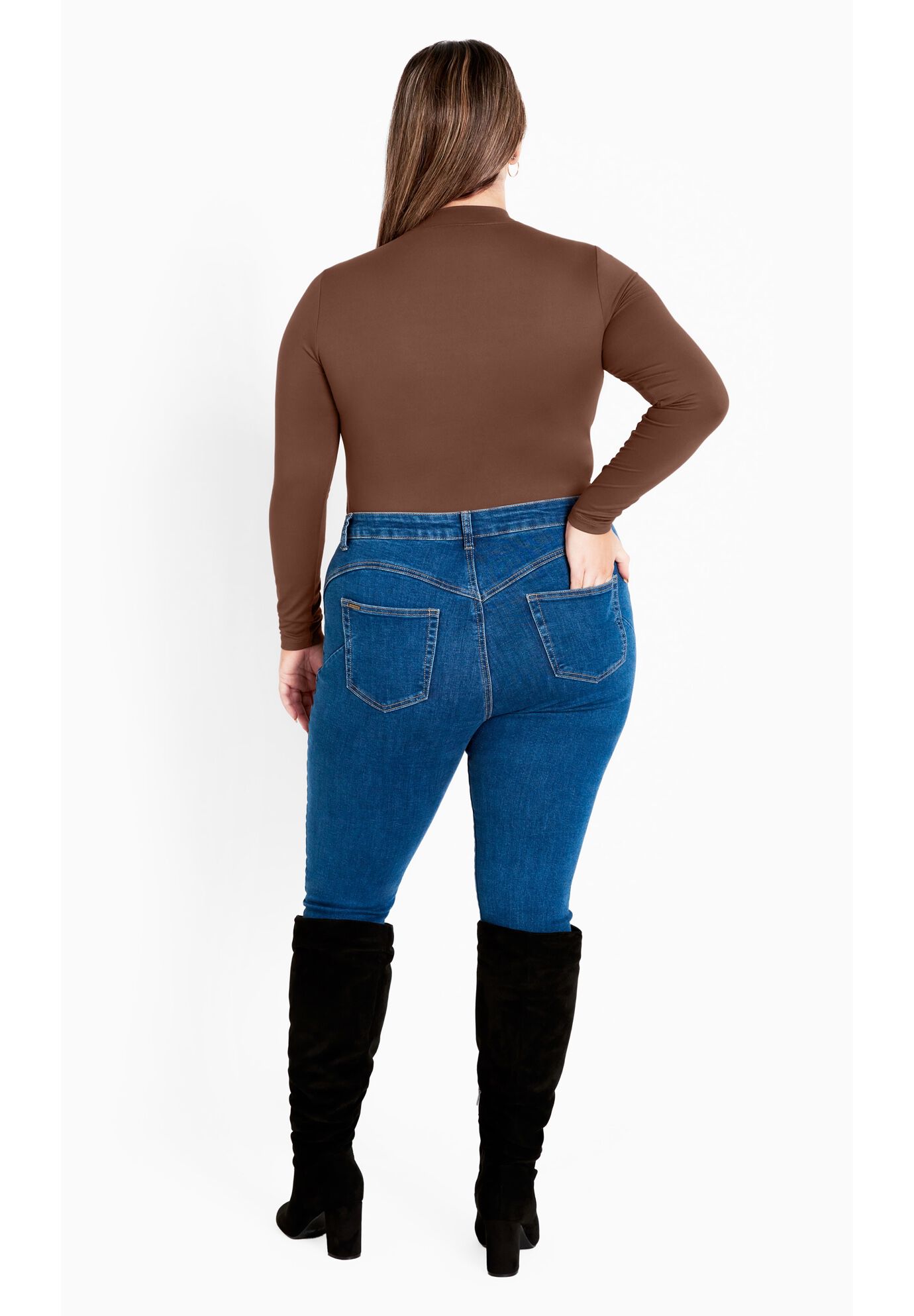 Kate Bodysuit, CHOCOLATE, alternate image number 3