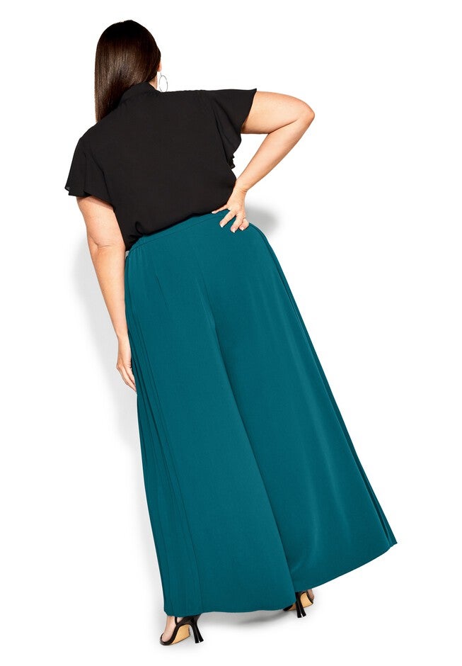 Avalina Pant - teal, GREEN, alternate image number null