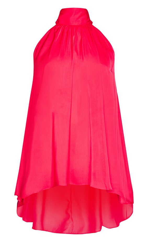 Hi Lo Shine Tunic - flamingo, PINK, alternate image number 5