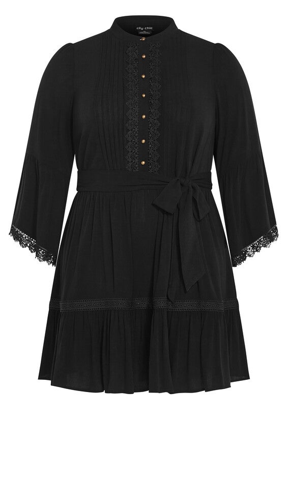 Camille Dress - black, BLACK, alternate image number null