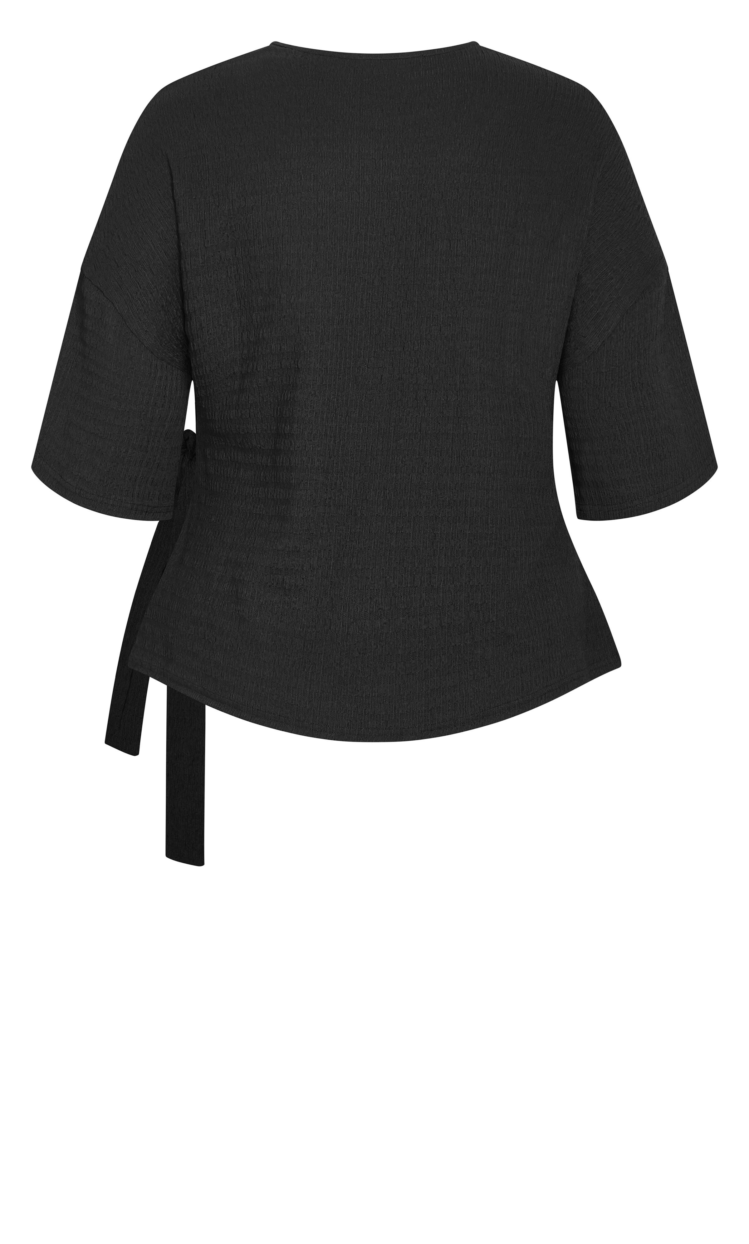 Brianna Side Tie Top, BLACK, alternate image number 5