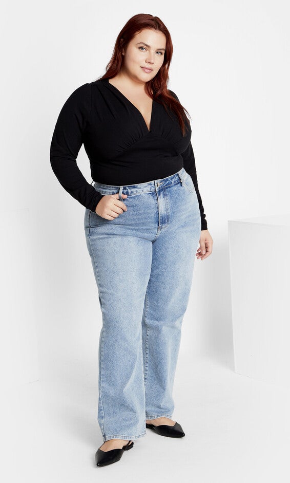 Amelila Pleat Bodysuit - black, BLACK, alternate image number 2