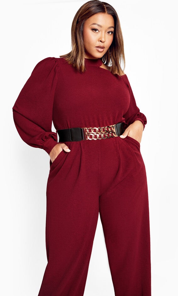 Charlie Jumpsuit - ruby, RED, alternate image number 4
