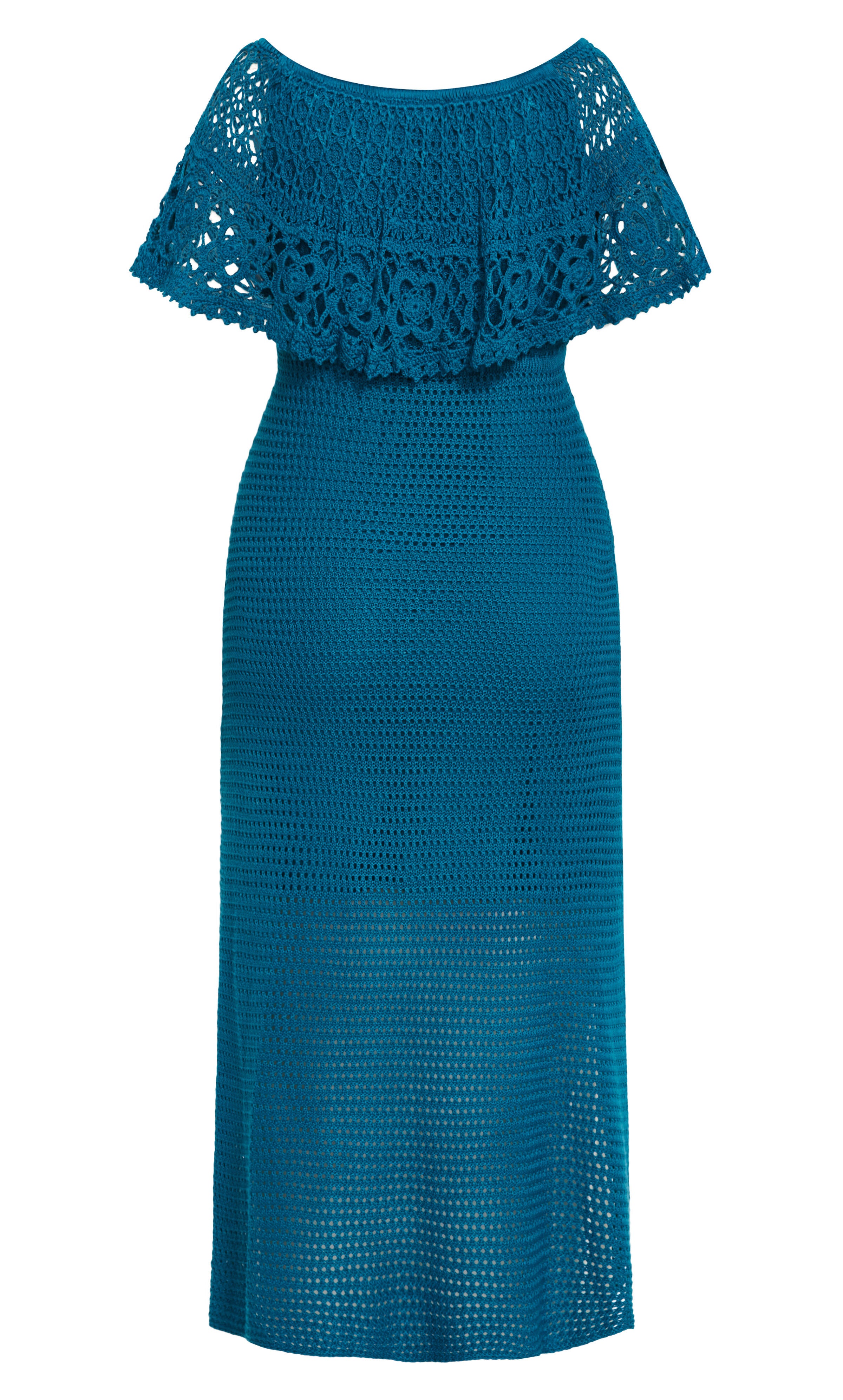 Callie Crochet Dress - poseidon, BLUE, alternate image number 4