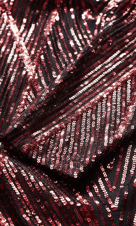 Micah Sequin Dress - ruby, RUBY, alternate image number null