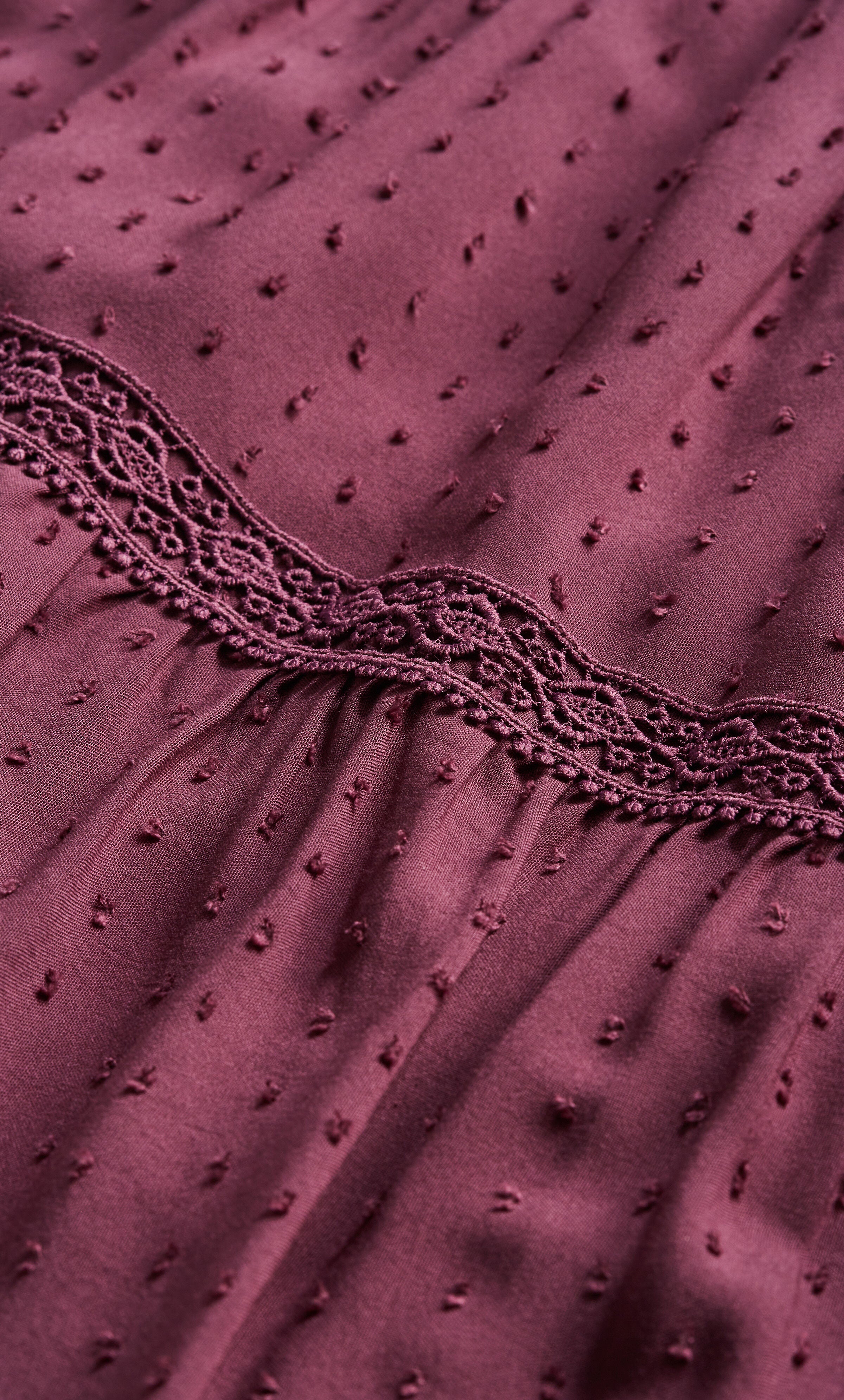 Arielle Lace Maxi Dress - blackberry, RED, alternate image number 5