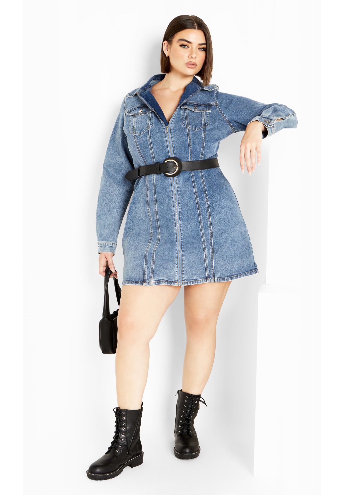 Avenue denim dress top