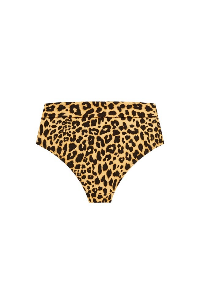 Ibiza Print Bikini Brief - animal, BLACK, alternate image number null
