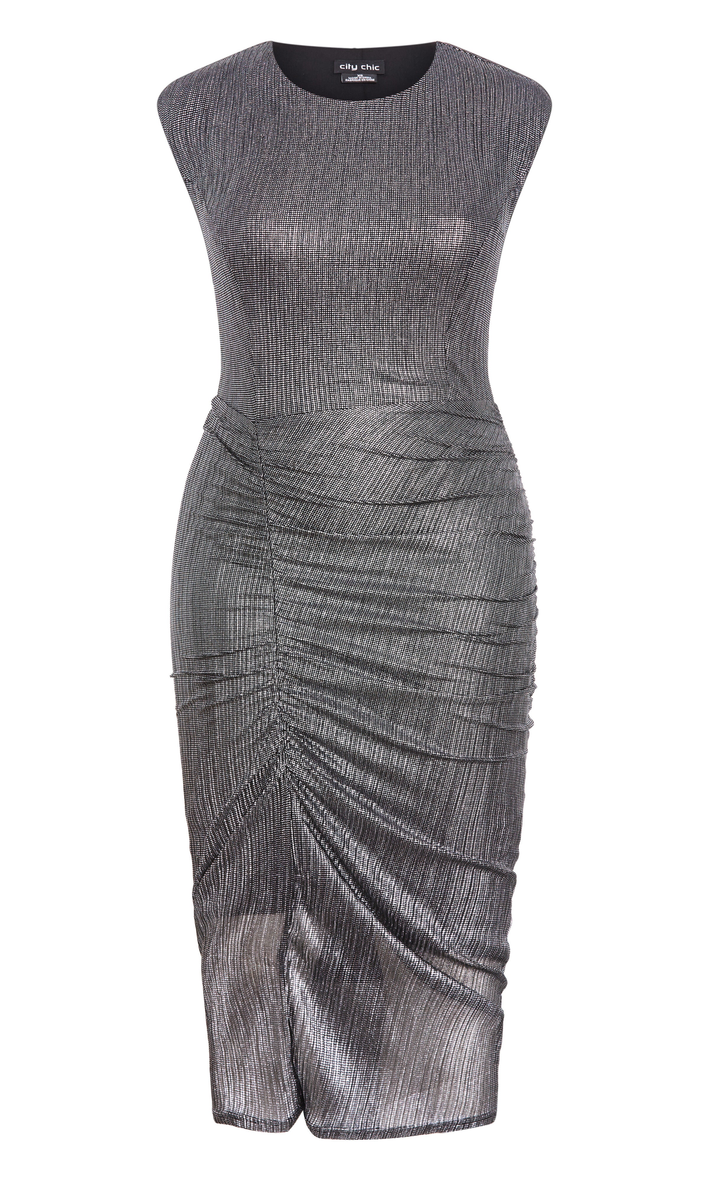 Starlit Dress - gunmetal, GRAY, alternate image number 3