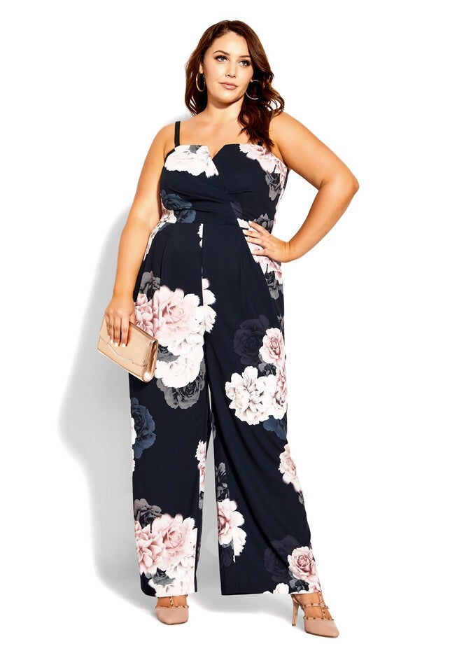 Floral Jumpsuit - navy, BLUE, alternate image number 6