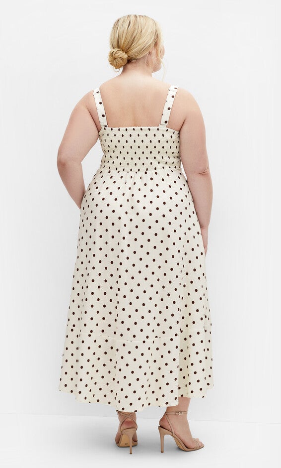 Collins Print Maxi Dress - cream, BEIGE, alternate image number 2