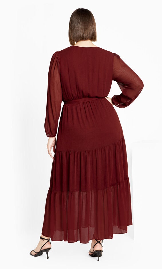 Xander Maxi Dress - cabernet, CABERNET, alternate image number null